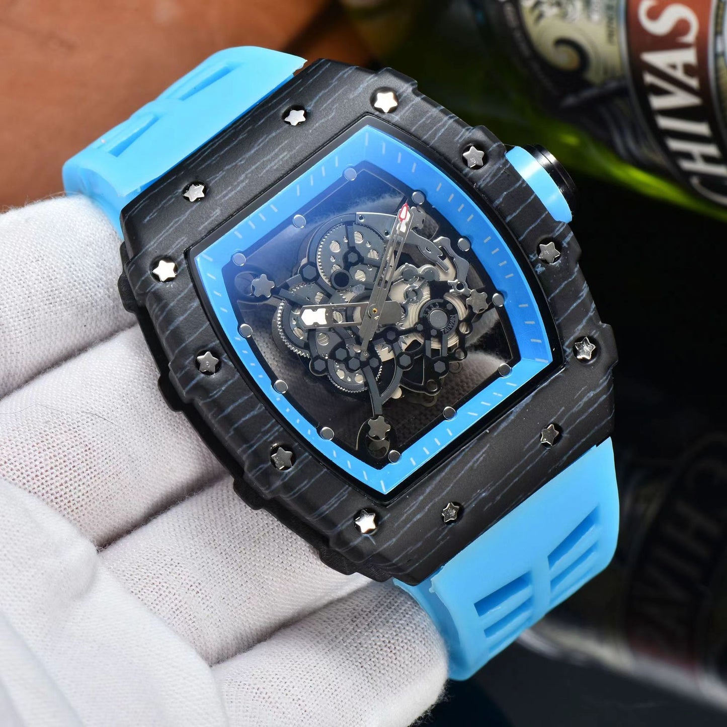 ๐ถ๏ธ Title: Skeleton Dial Luxury Sport Watch โ Precision in Various Colours ๐ถ๏ธ