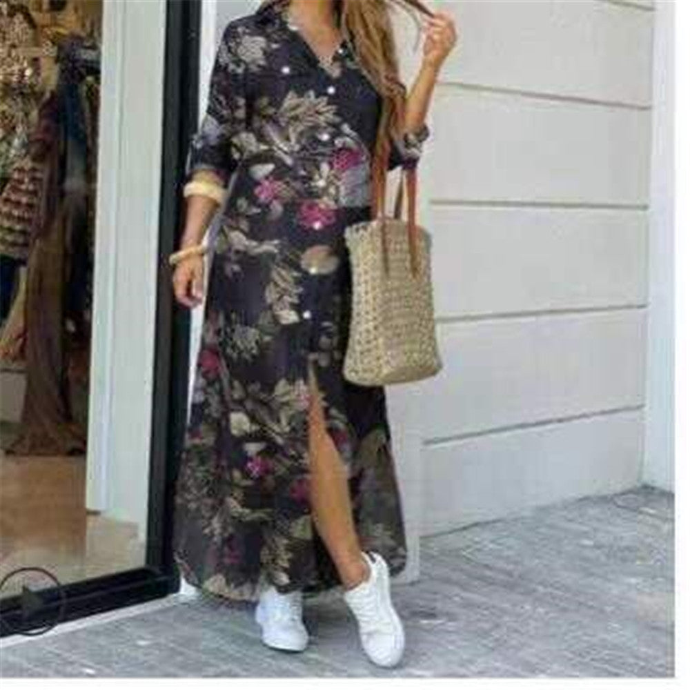 🧡 Title: “The Boho Button-Up Maxi: Effortless Style in Every Shade” 🌞👗