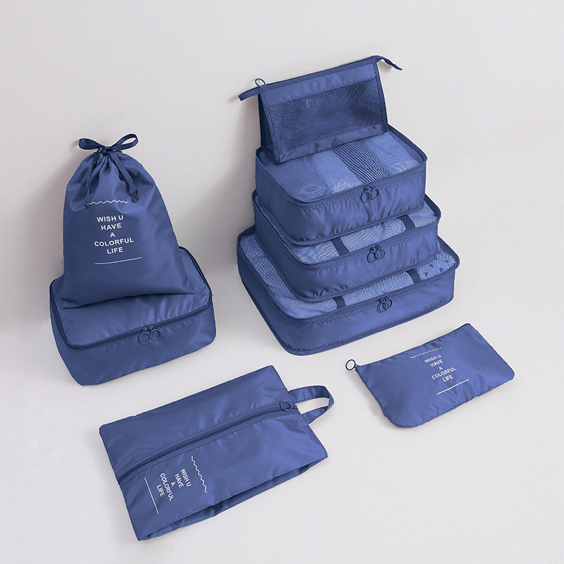 Travel storage bag eight-piece clothing storage bag clothing storage bag travel 6 7 8-piece storage set
