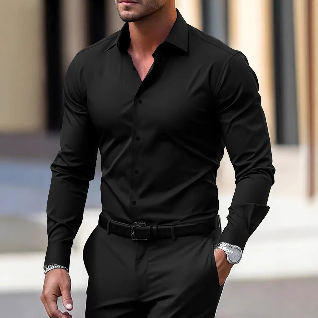 ๐ Menโs Slim Fit Long Sleeve Dress Shirt โ Sleek Style in Various Colours