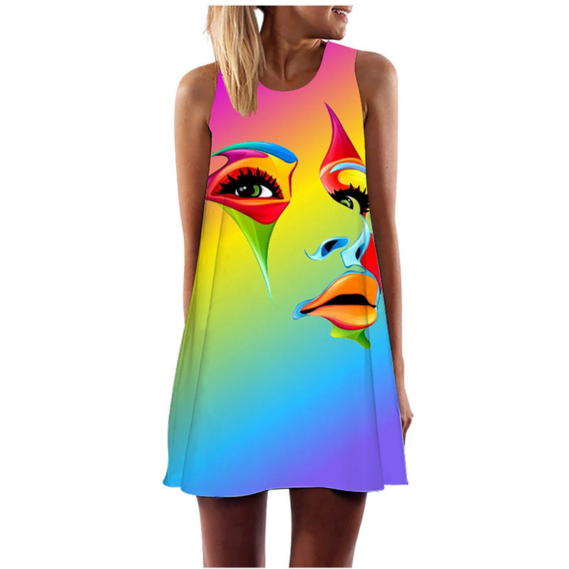 🖤 Title: “Pop Art Power: The Bold Statement Dress That Speaks Volumes” 🎨✨