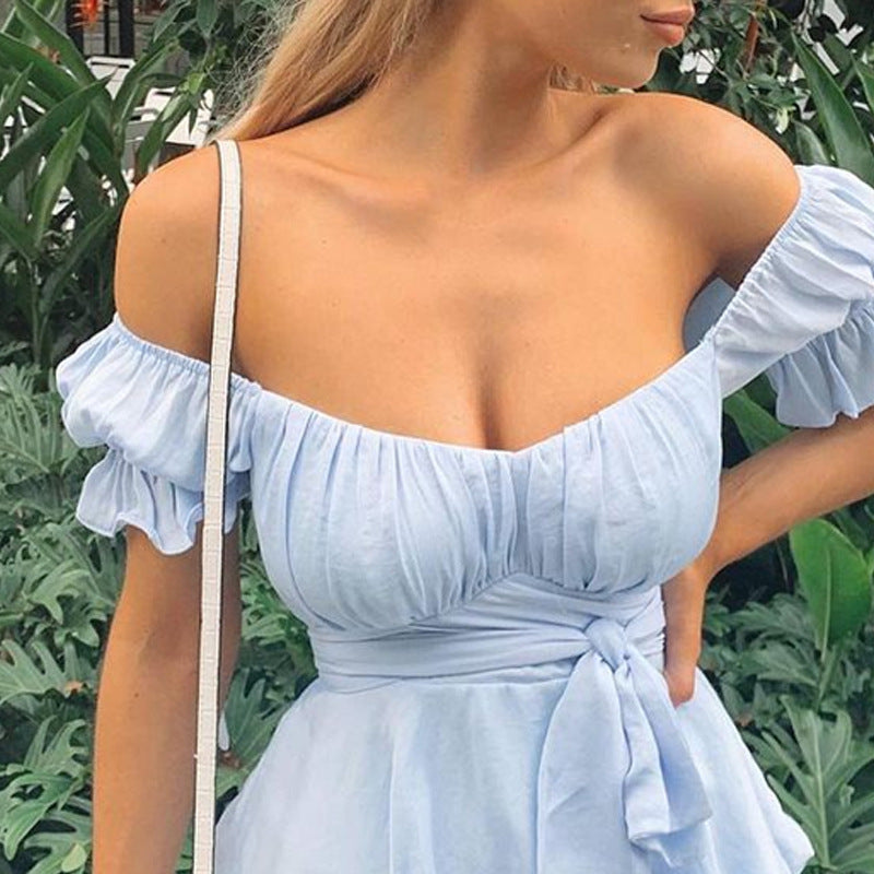 💎 Summer Breeze Off-Shoulder Ruffle Dress – Sweet, Flirty & Available in Various Colours
