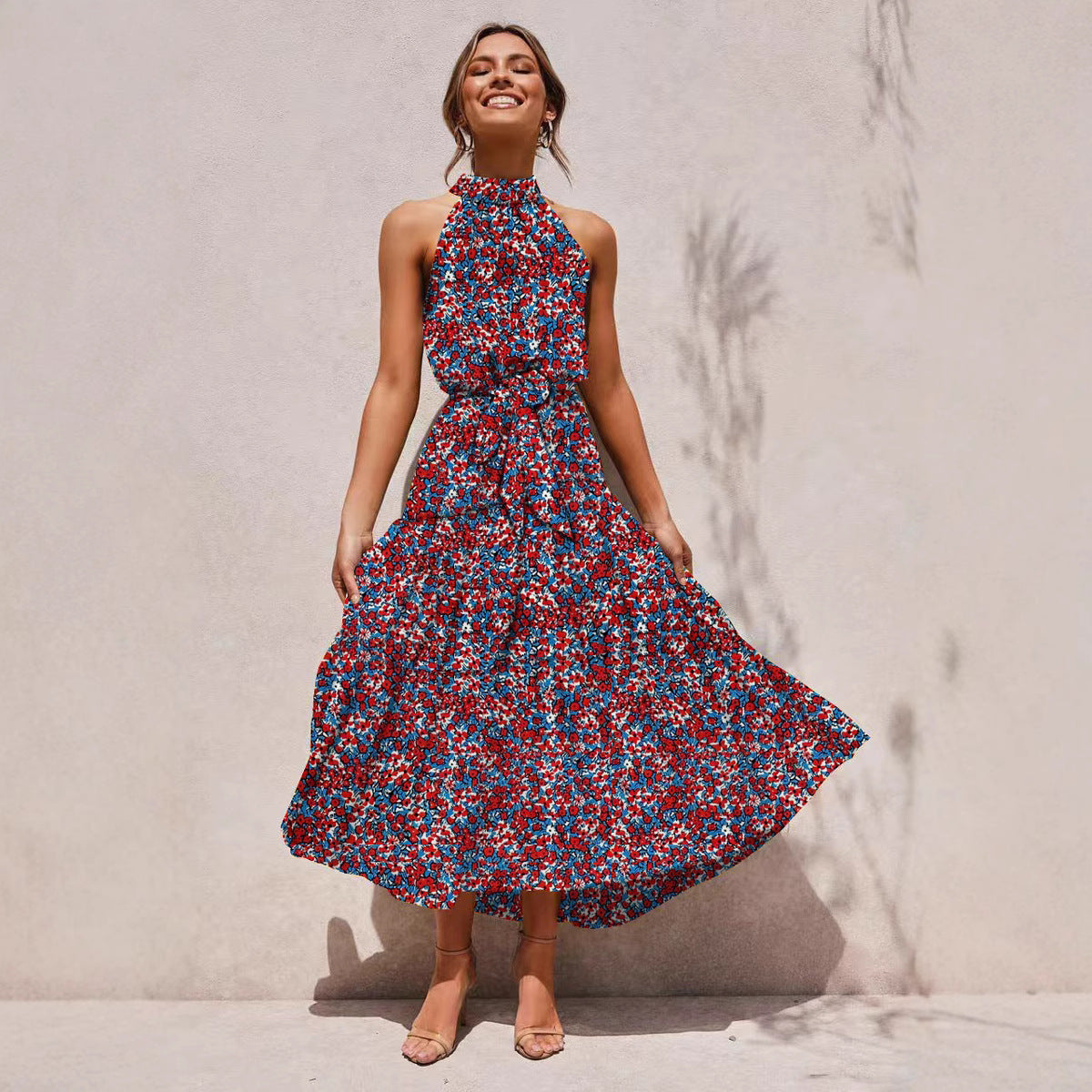 πΏ Title: βTwirl Into Summer: The Polka Dot Tiered Halter Dress β Now in Multiple Colours!β πβοΈ