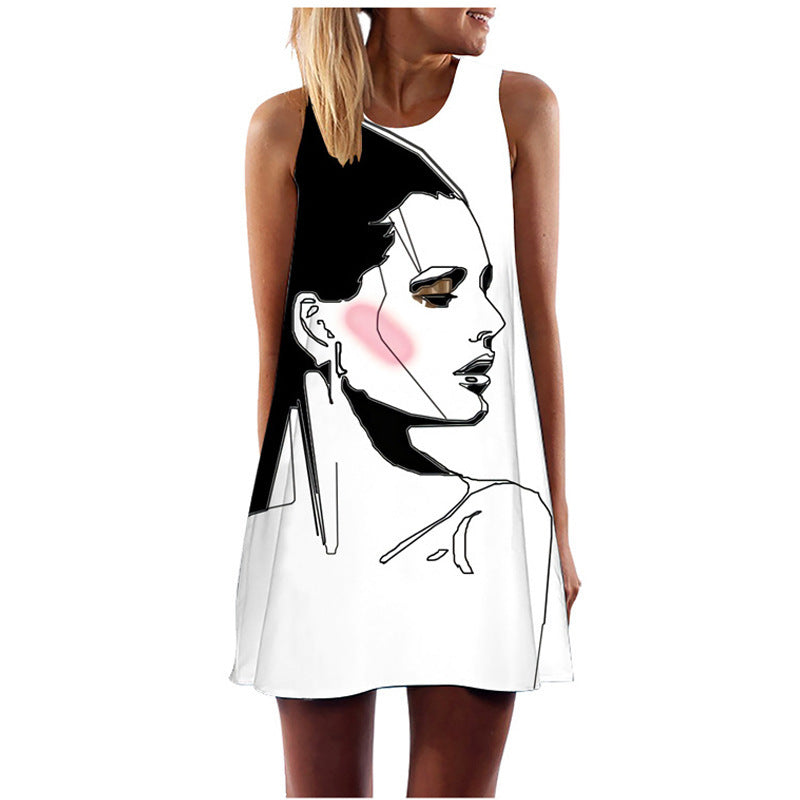 🖤 Title: “Pop Art Power: The Bold Statement Dress That Speaks Volumes” 🎨✨