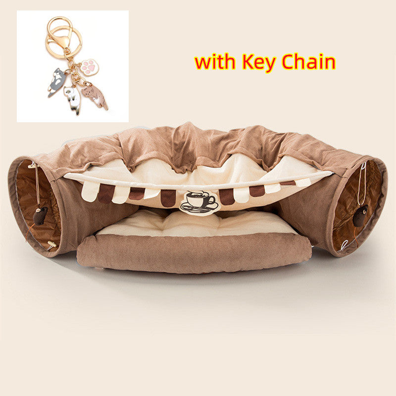 ๐พ Cosy Cat Tunnel Bed โ 2-in-1 Hideaway Playhouse in Various Colours