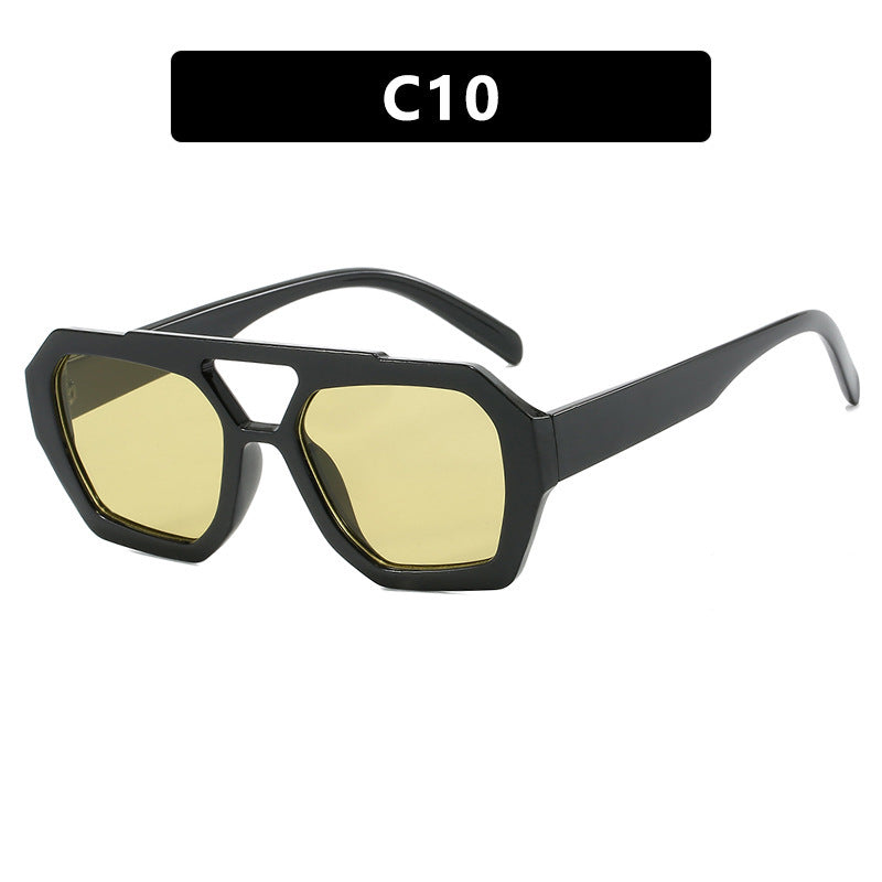 Oversized Retro Geometric Sunglasses – Various Colours