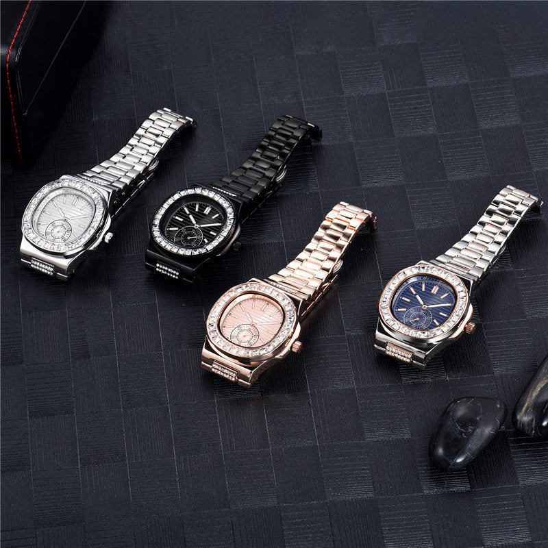 ✨ Luxury Iced Out Wrist Watch – Bling Diamond Bezel – Men’s & Women’s Fashion Watch – Various Colours 🕒💎