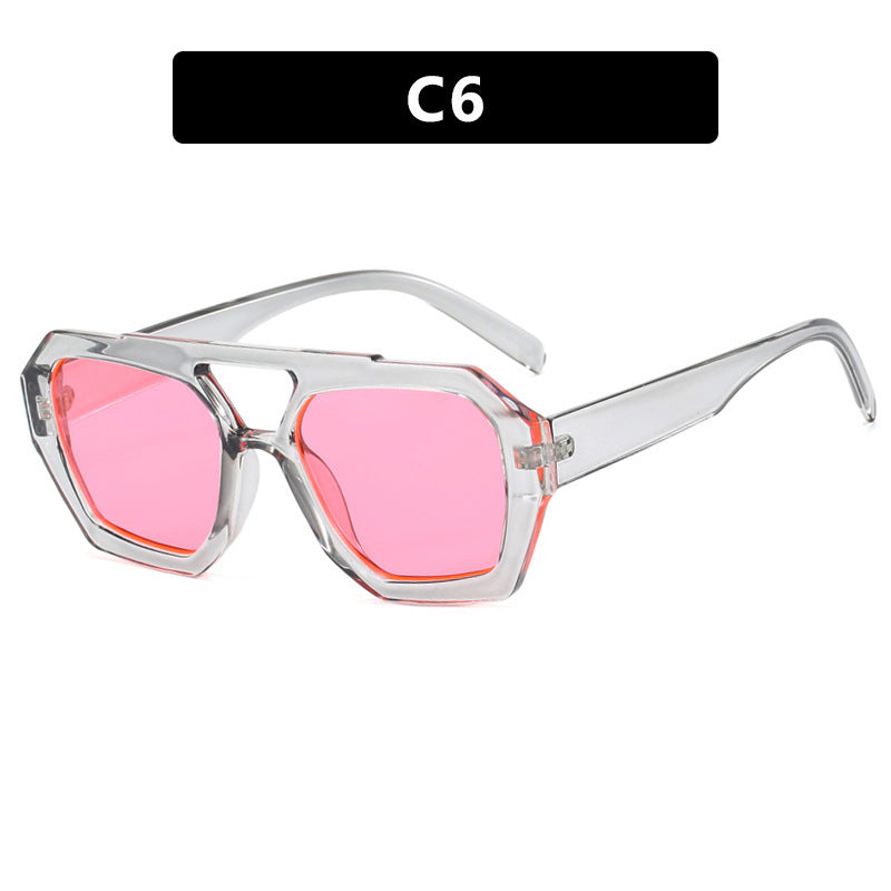 Oversized Retro Geometric Sunglasses – Various Colours