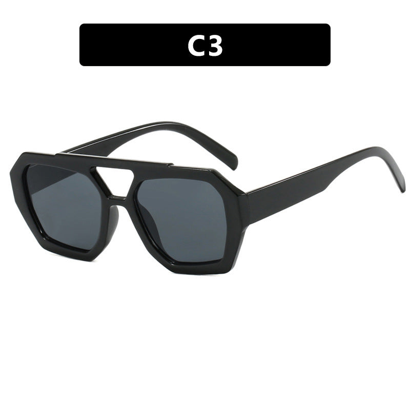 Oversized Retro Geometric Sunglasses – Various Colours