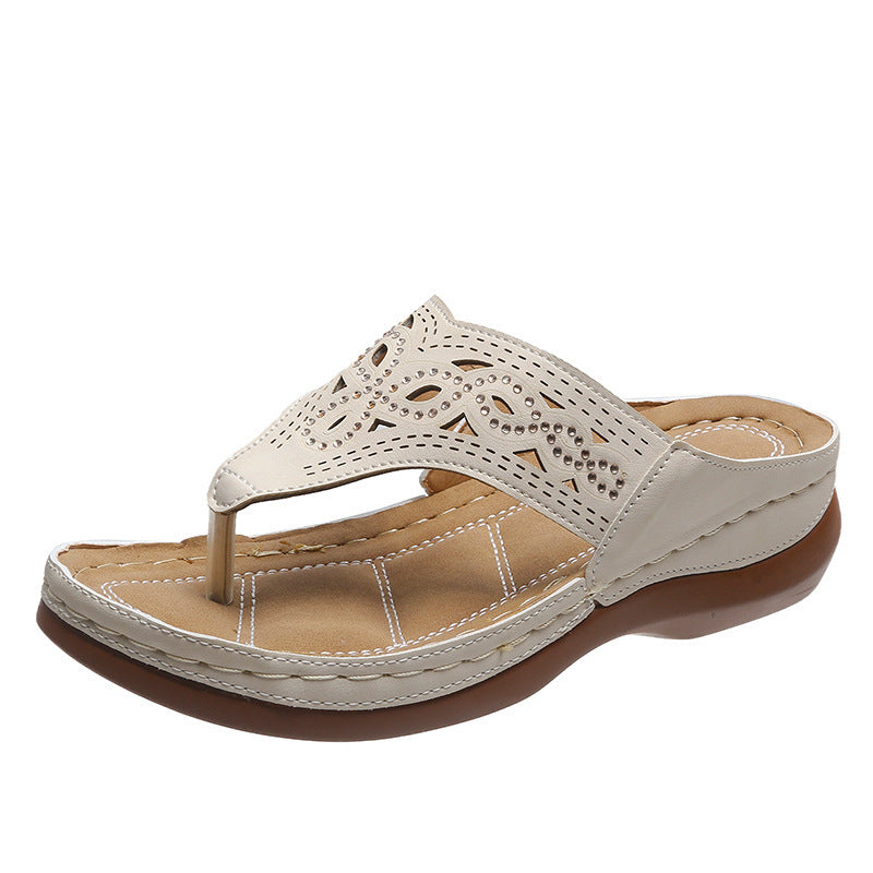 Comfort Slip-On Cutout Sandals – Various Colours
