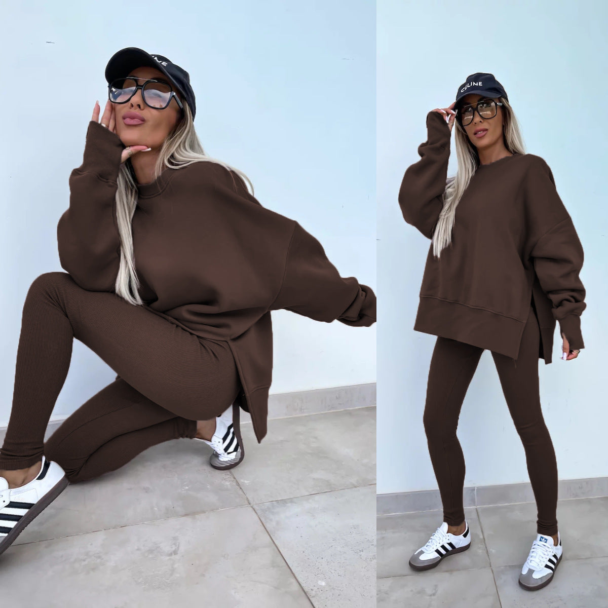 Women’s Oversized Sweatshirt & Leggings Set – Lounge in Style (Various Colours)