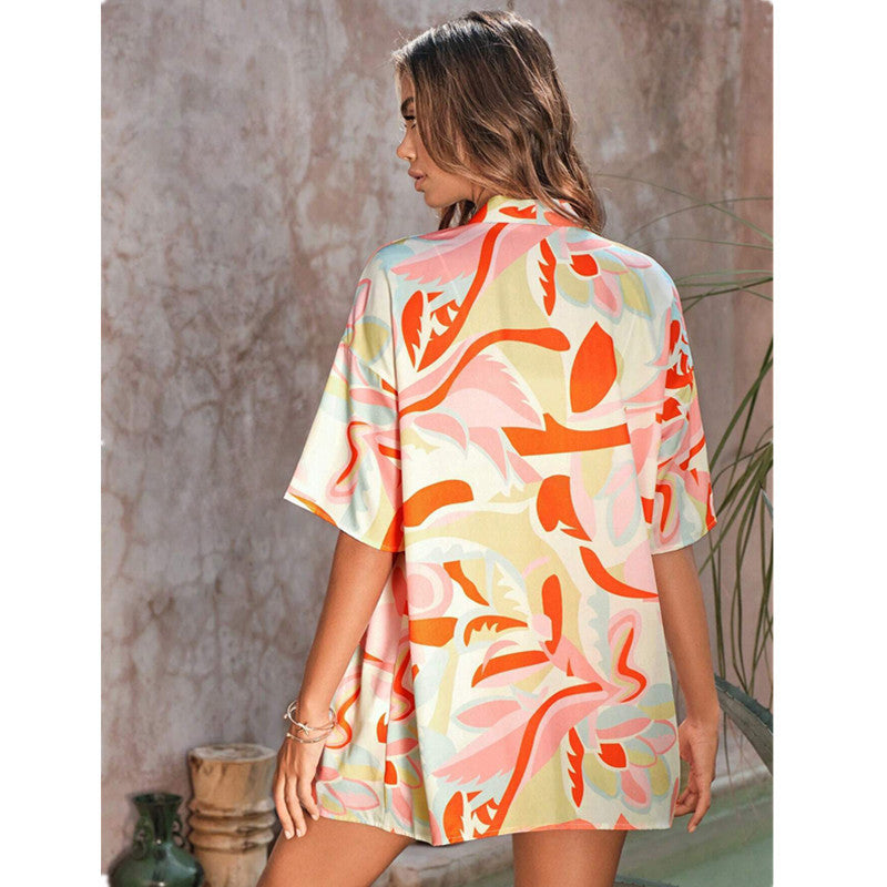π΄ Tropical Print 2-Piece Lounge Set β Relaxed Vibes in One Bold Look
