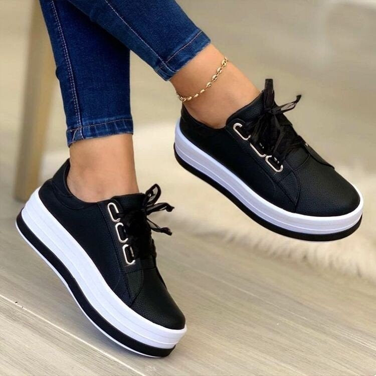 Metallic Rose Gold Platform Trainers – Various Colours