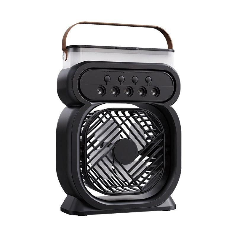 💨 3-in-1 Misting Fan with LED Night Light – Desktop Air Cooler in Various Colours