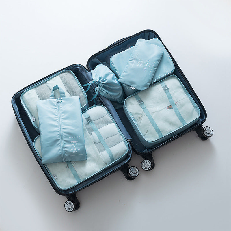 Travel storage bag eight-piece clothing storage bag clothing storage bag travel 6 7 8-piece storage set