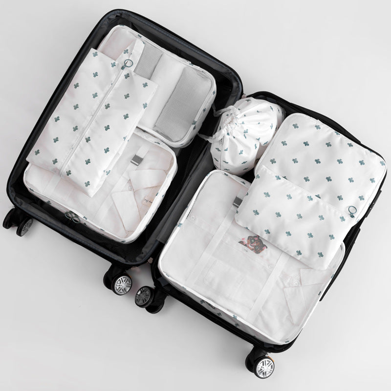 Travel storage bag eight-piece clothing storage bag clothing storage bag travel 6 7 8-piece storage set