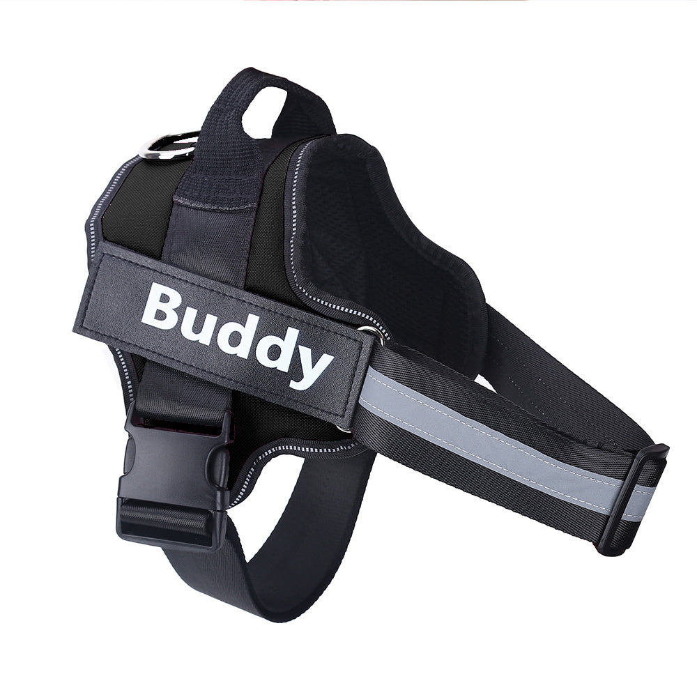 Custom No-Pull Dog Harness with Personalized Name Tag – Multiple Colours & Sizes