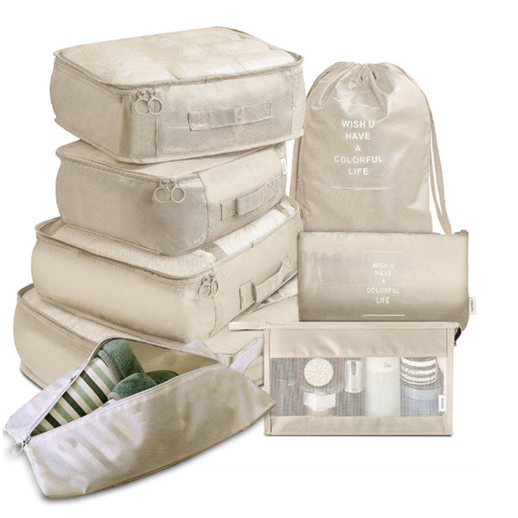 Wholesale Travel Storage Set Travel Storage Bag 8-Piece Set 8-Piece Suit Travel Clothing Classification Storage Bag