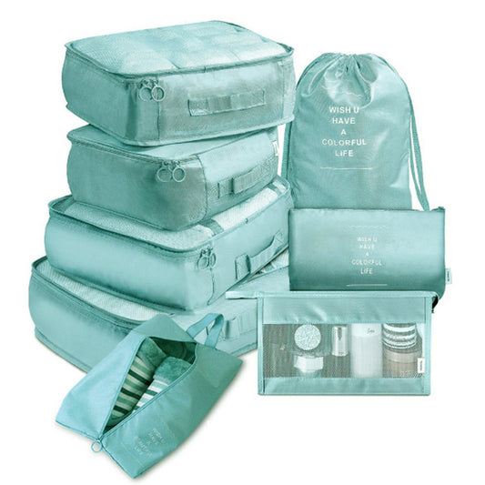 Wholesale Travel Storage Set Travel Storage Bag 8-Piece Set 8-Piece Suit Travel Clothing Classification Storage Bag