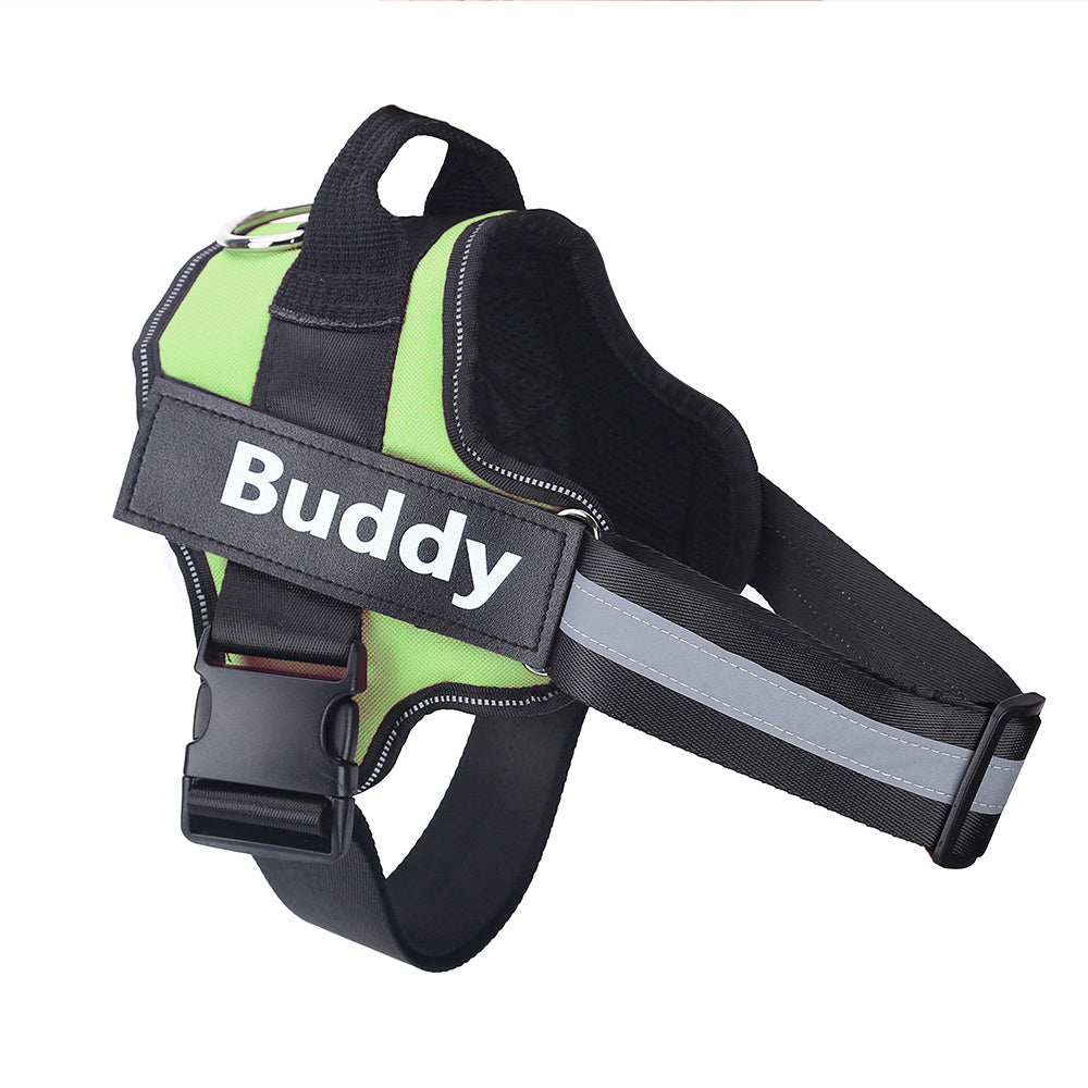 Custom No-Pull Dog Harness with Personalized Name Tag – Multiple Colours & Sizes