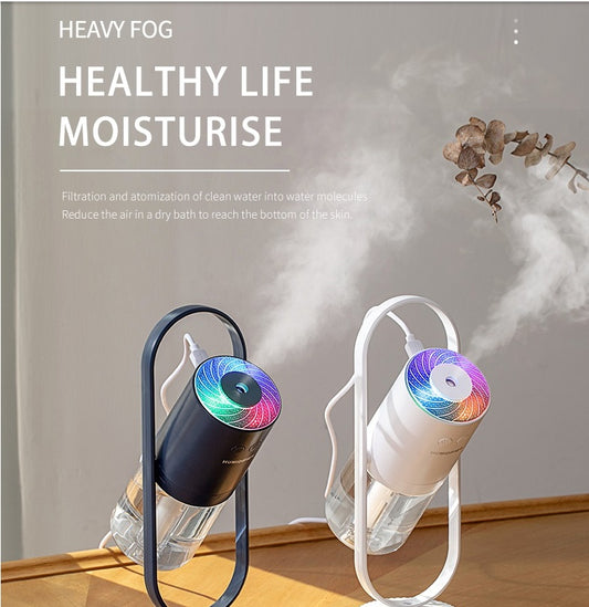 💨 2-in-1 LED Humidifier & Star Projector – Colour-Changing Night Mist