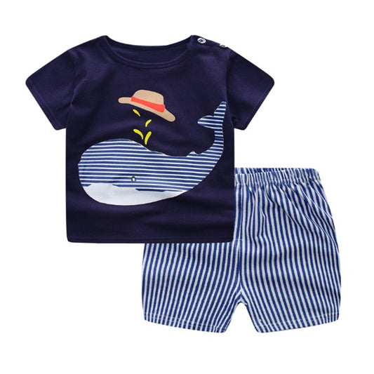 🐳 Kids’ Summer Whale Set – Soft 2-Piece Outfit in Various Designs