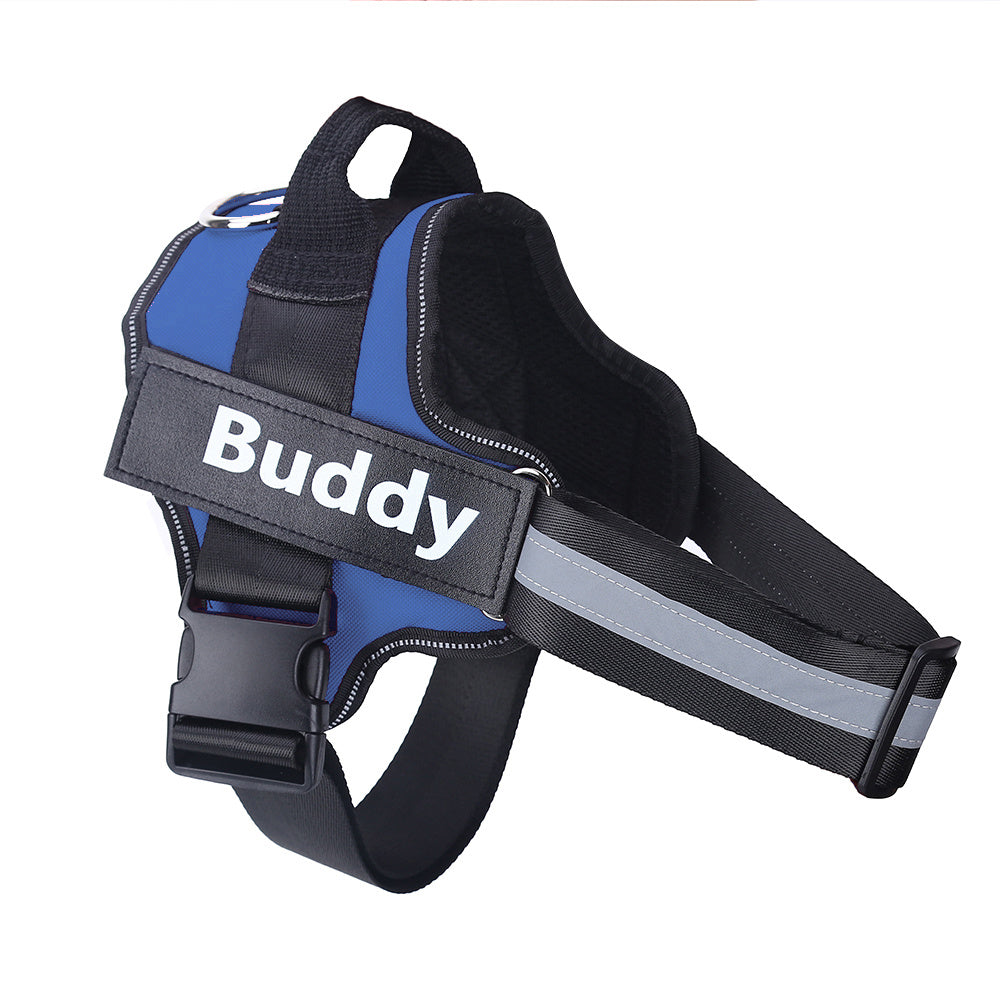Custom No-Pull Dog Harness with Personalized Name Tag – Multiple Colours & Sizes