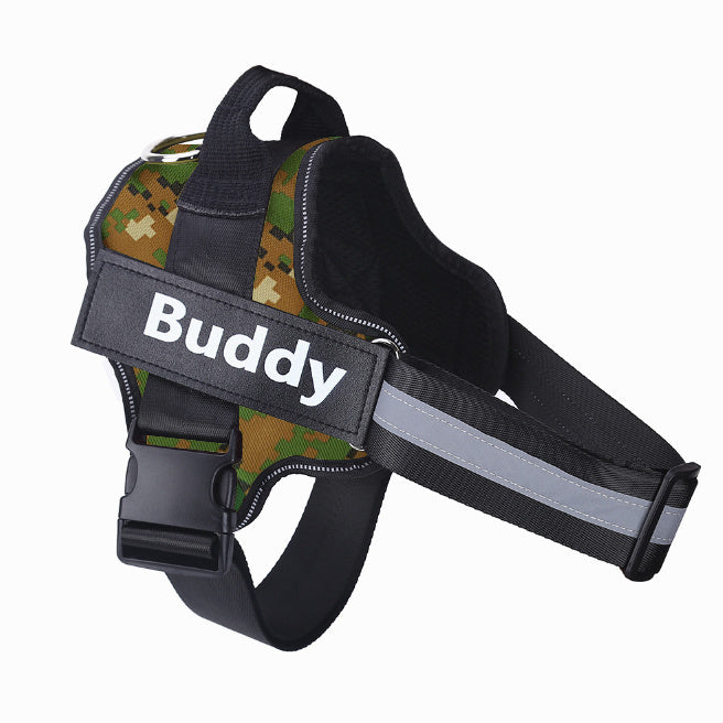 Custom No-Pull Dog Harness with Personalized Name Tag – Multiple Colours & Sizes