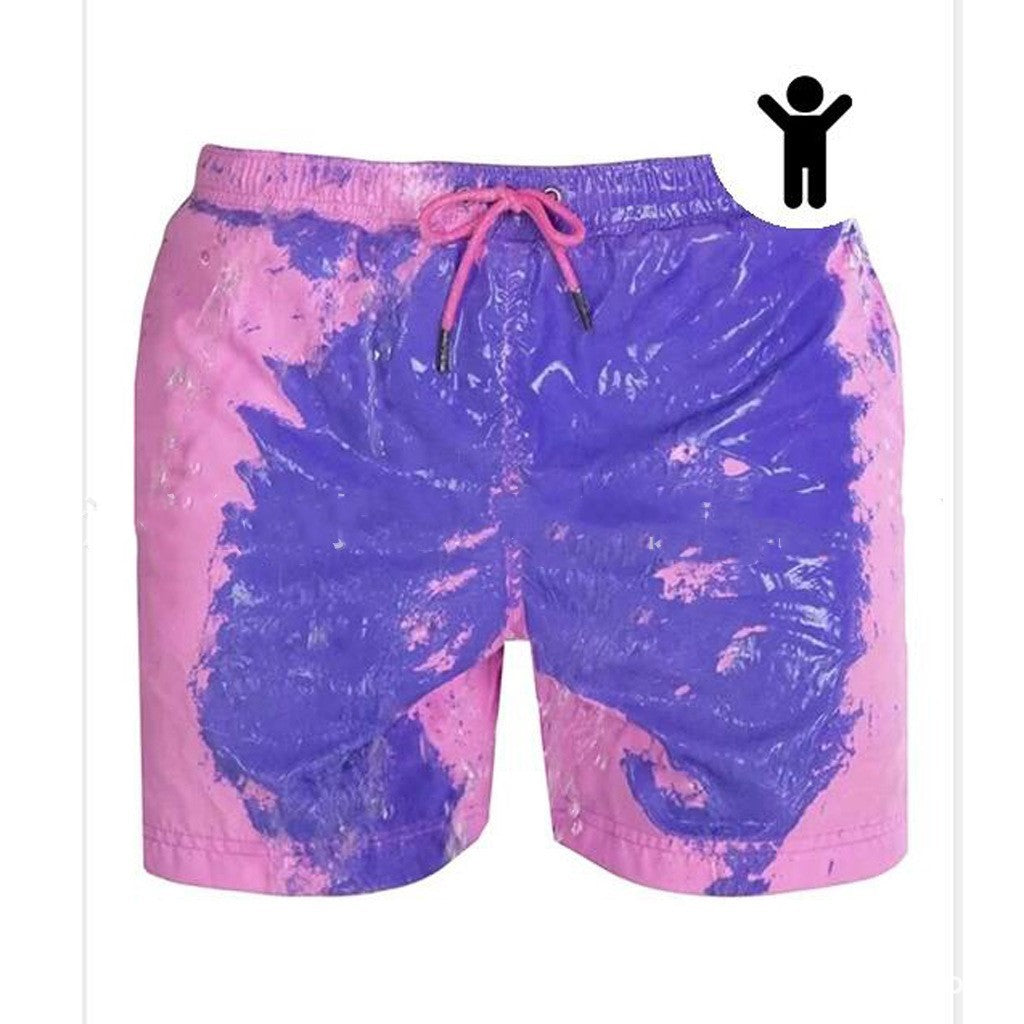 🌈 Magic Splash Colour-Changing Swim Shorts – Heat & Water Reactive