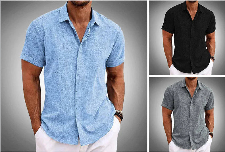 Men’s Short Sleeve Summer Shirt – Lightweight, Stylish & Cool in Various Colours