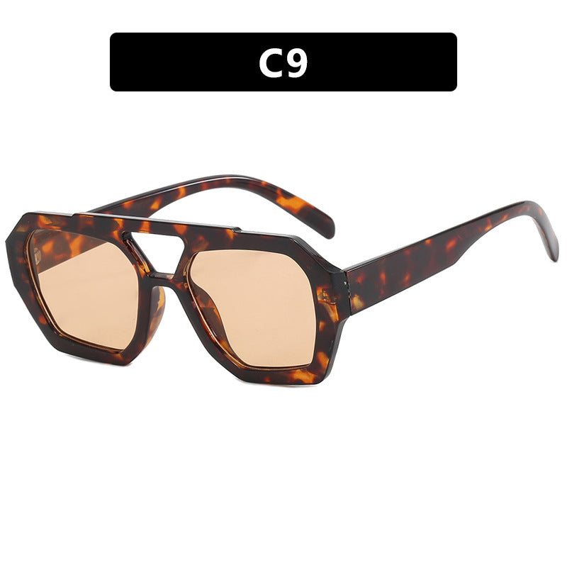 Oversized Retro Geometric Sunglasses – Various Colours