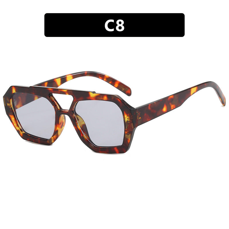Oversized Retro Geometric Sunglasses – Various Colours