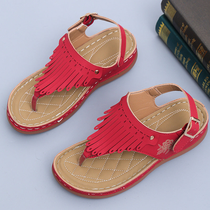Fringe Boho Comfort Sandals – Various Colours