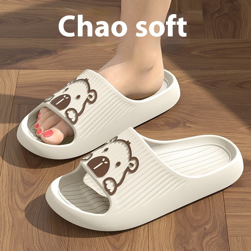 Funny Dog Face Non-Slip Summer Slippers – Various Colours