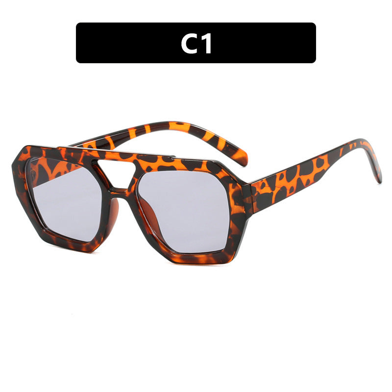 Oversized Retro Geometric Sunglasses – Various Colours