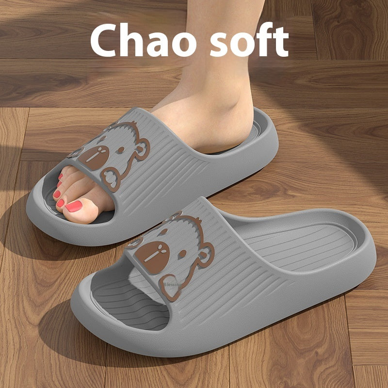 Funny Dog Face Non-Slip Summer Slippers – Various Colours