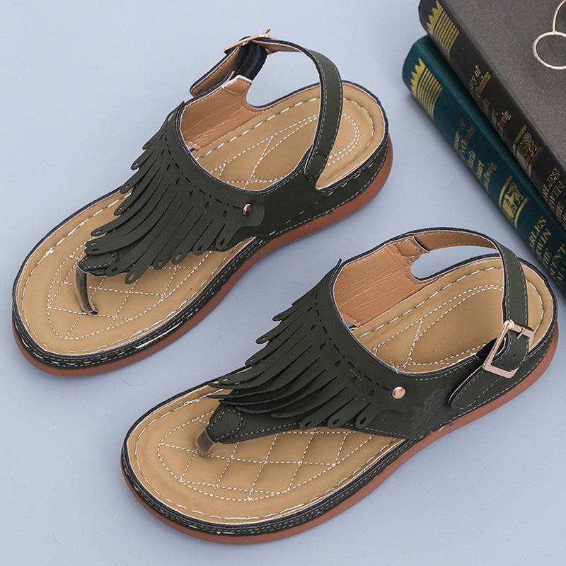 Fringe Boho Comfort Sandals – Various Colours