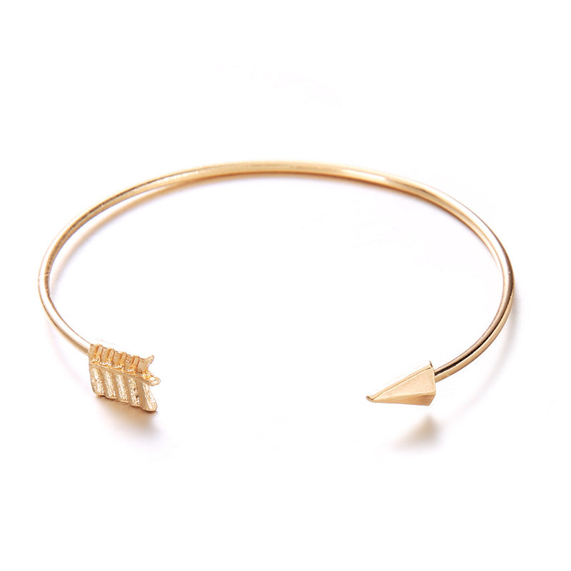 Elegant Knot & Arrow Gold Bracelets Set – Bohemian Chic for Every Occasion