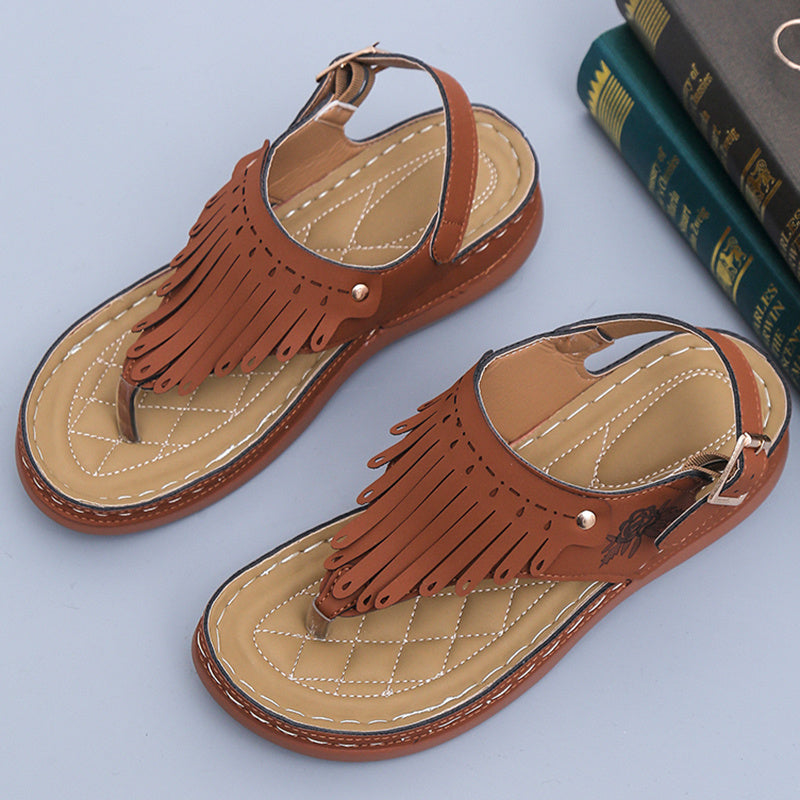 Fringe Boho Comfort Sandals – Various Colours
