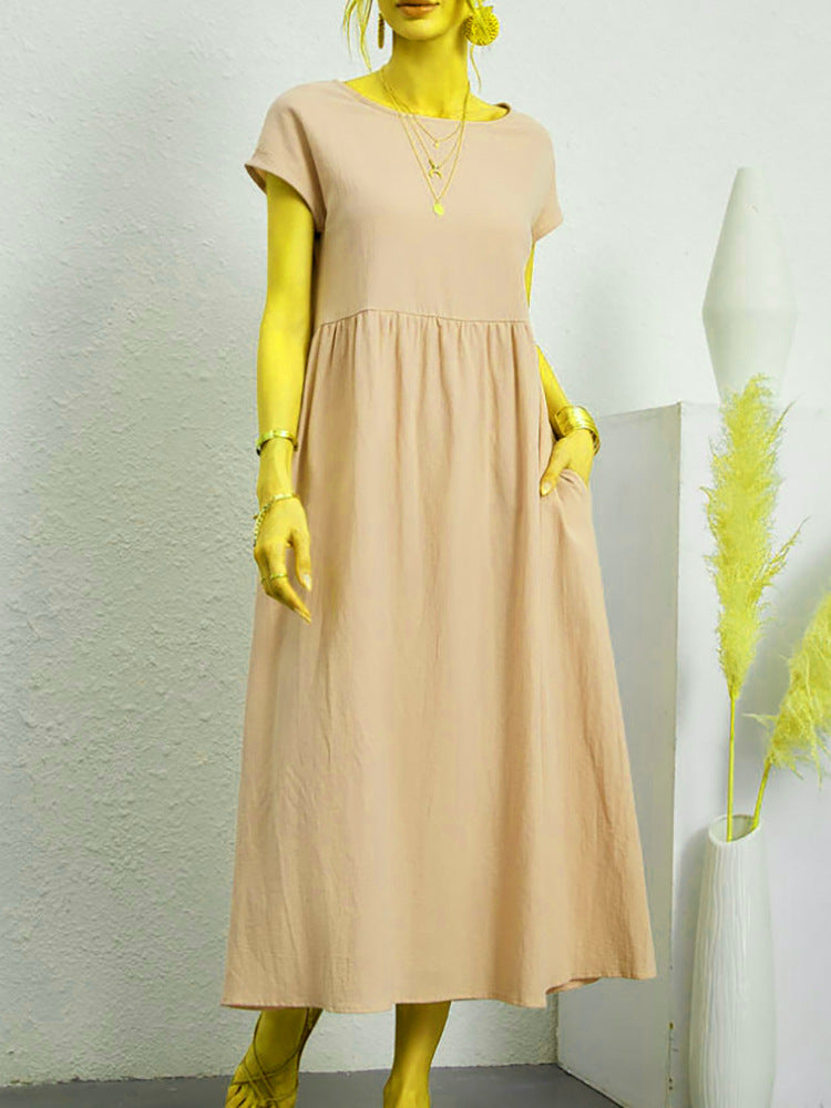 🌿 Everyday Comfort Smocked Tiered Midi Dress – Soft, Flowy & Feminine in Various Colours ☀️👗