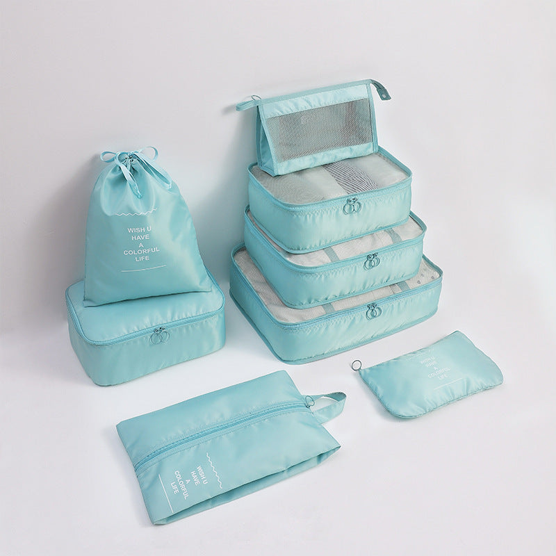 Travel storage bag eight-piece clothing storage bag clothing storage bag travel 6 7 8-piece storage set