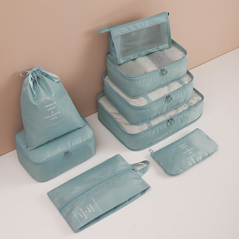Travel storage bag eight-piece clothing storage bag clothing storage bag travel 6 7 8-piece storage set