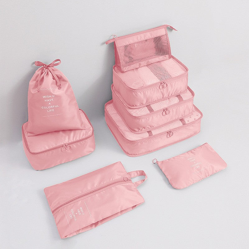 Travel storage bag eight-piece clothing storage bag clothing storage bag travel 6 7 8-piece storage set