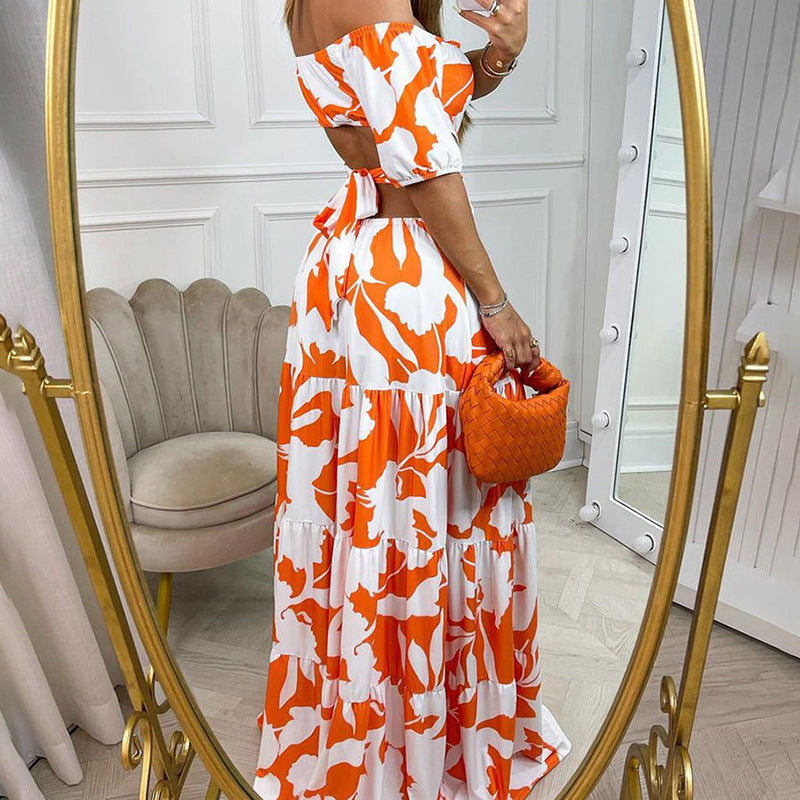 Floral Cut-Out Maxi Dress – Perfect for Summer!