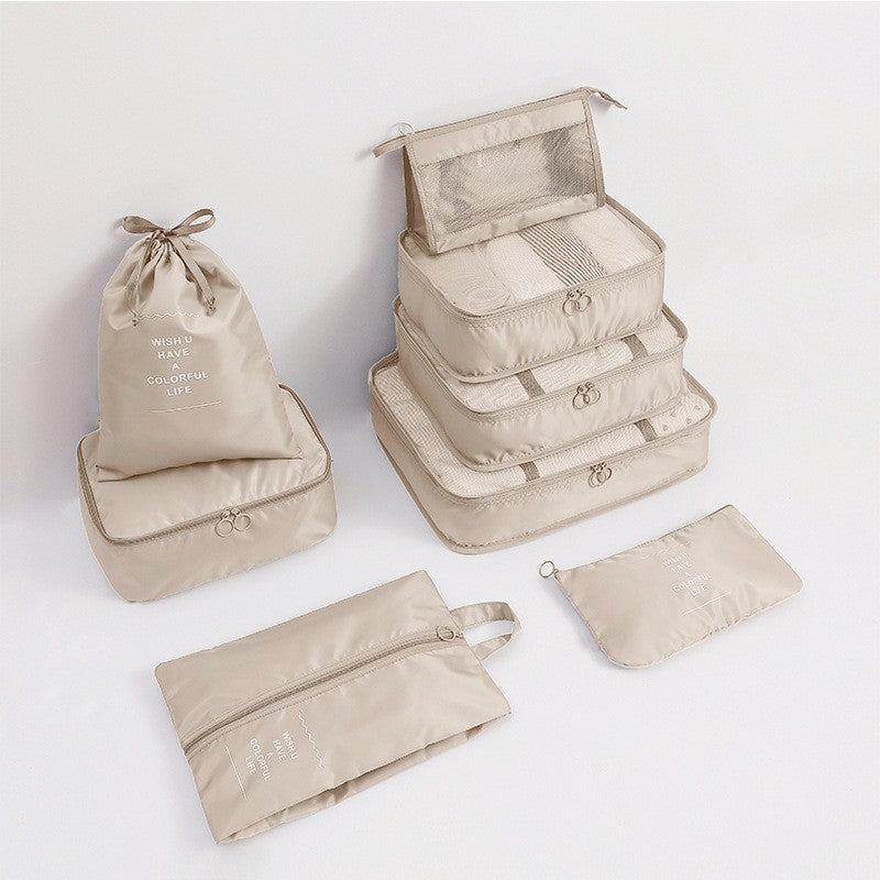 Travel storage bag eight-piece clothing storage bag clothing storage bag travel 6 7 8-piece storage set