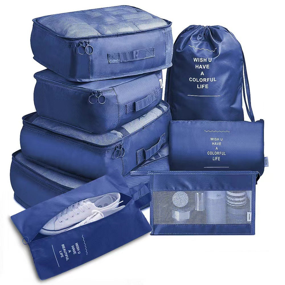 Travel storage bag eight-piece clothing storage bag clothing storage bag travel 6 7 8-piece storage set