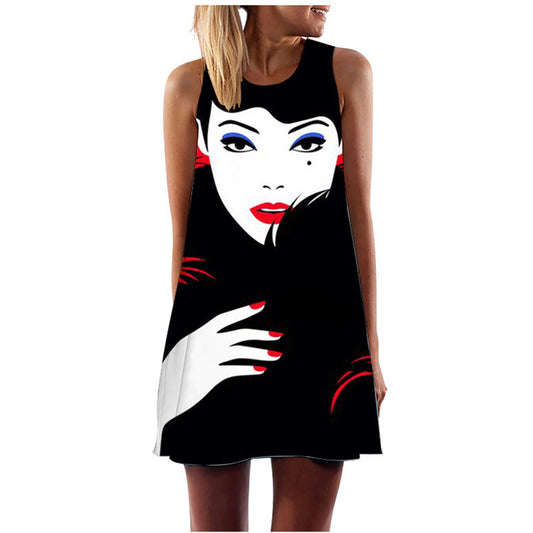 🖤 Title: “Pop Art Power: The Bold Statement Dress That Speaks Volumes” 🎨✨
