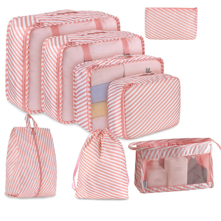 Wholesale Travel Storage Set Travel Storage Bag 8-Piece Set 8-Piece Suit Travel Clothing Classification Storage Bag