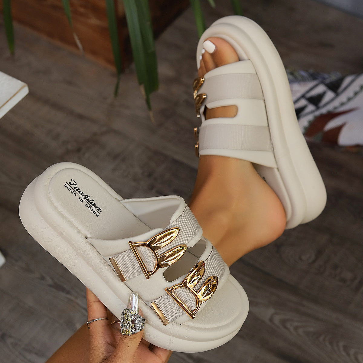 Chic Bunny Strap Platform Sandals – Available in Multiple Colours & Sizes