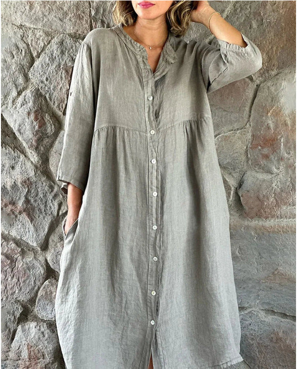 Hot Pink Button-Up Shirt Dress – Bold, Breezy, Beautiful 💃🌺